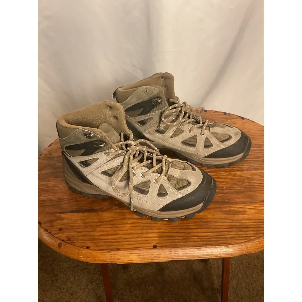 High Sierra Trinity Hiking Boots Size 10 Brown Tan Leather Trail Outdoor